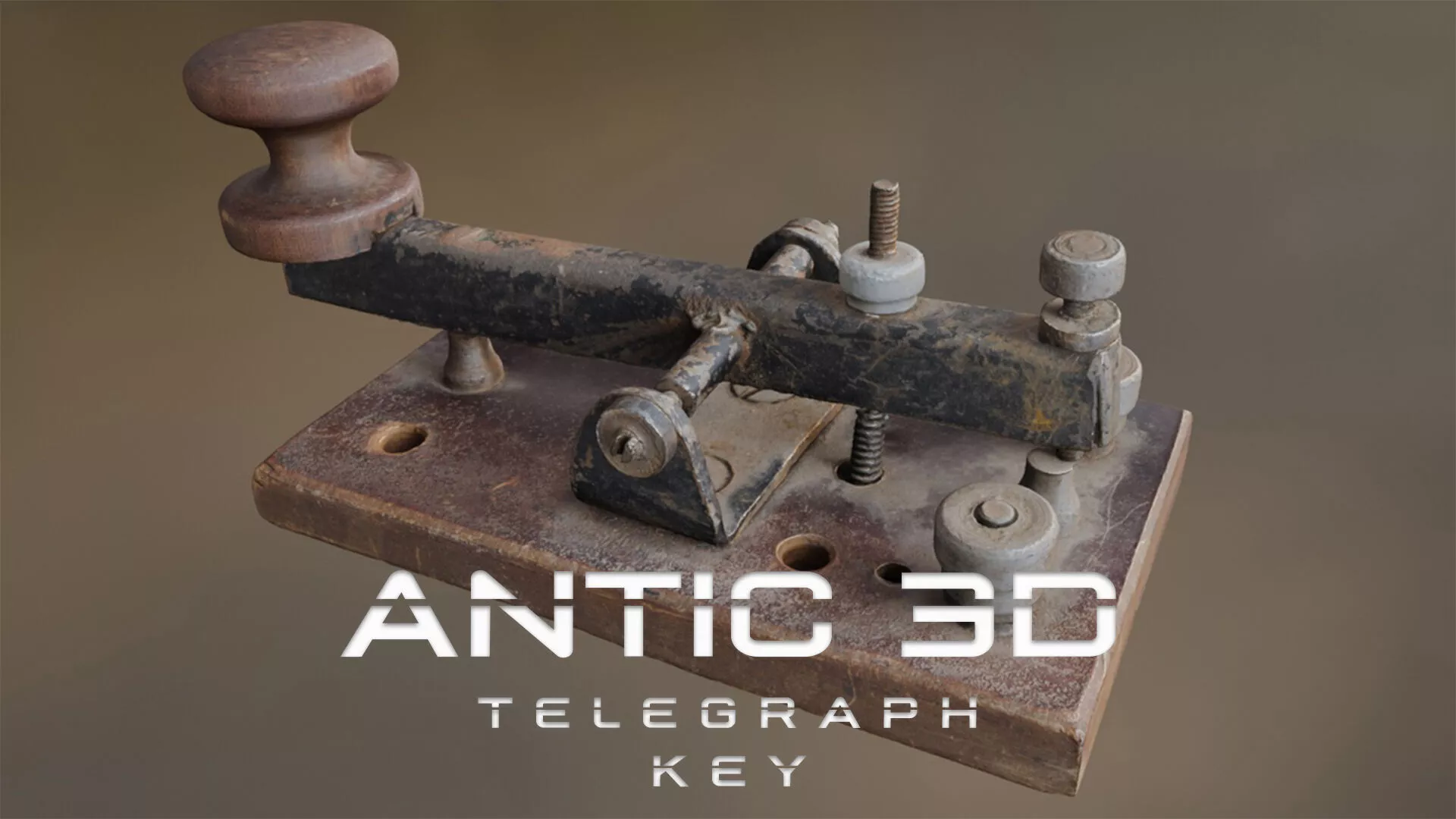 Telegraph Key Low-poly 3D model