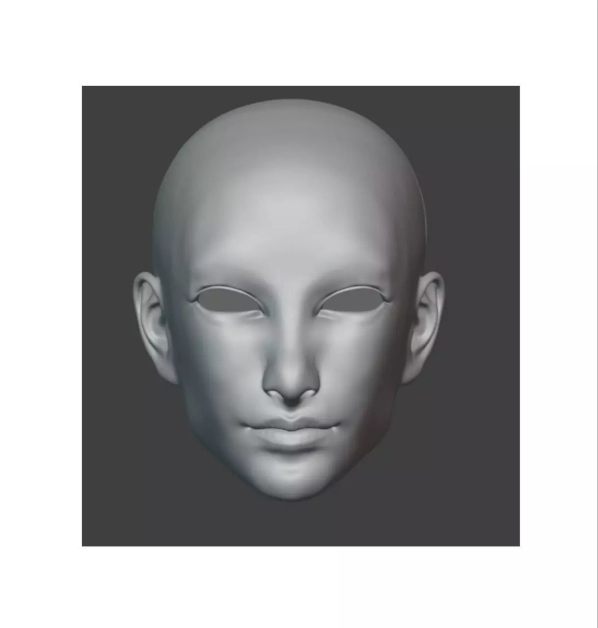 3d model Asian Man head for bjd doll for 3d printing STL OBJ 3D print model