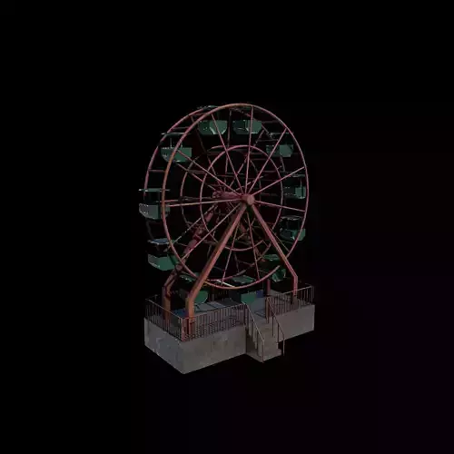 Abandoned Ferris Wheel 3D model