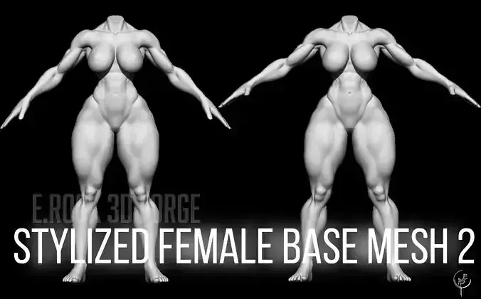 Stylized Male Base Mesh 2 3D model