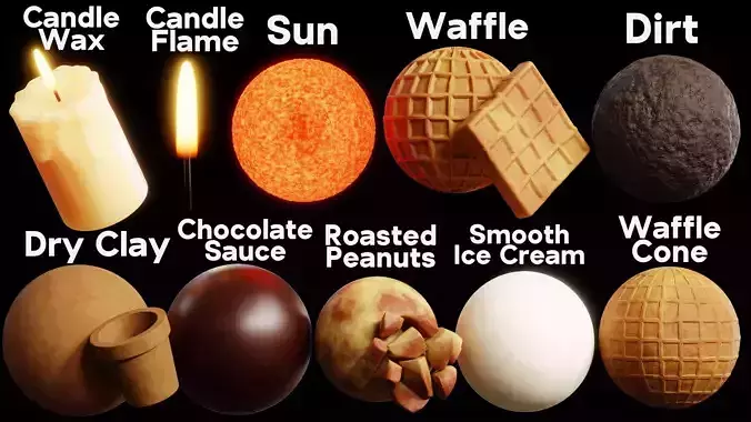 Blender Procedural Material Pack 25