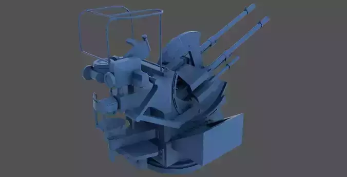 Breda 20-65 twin - Commercial license - 1-72 scale 3D print model