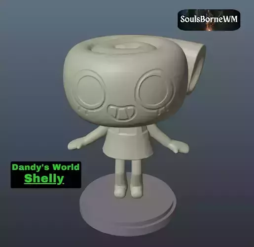 Dandy World Shelly 3D print model