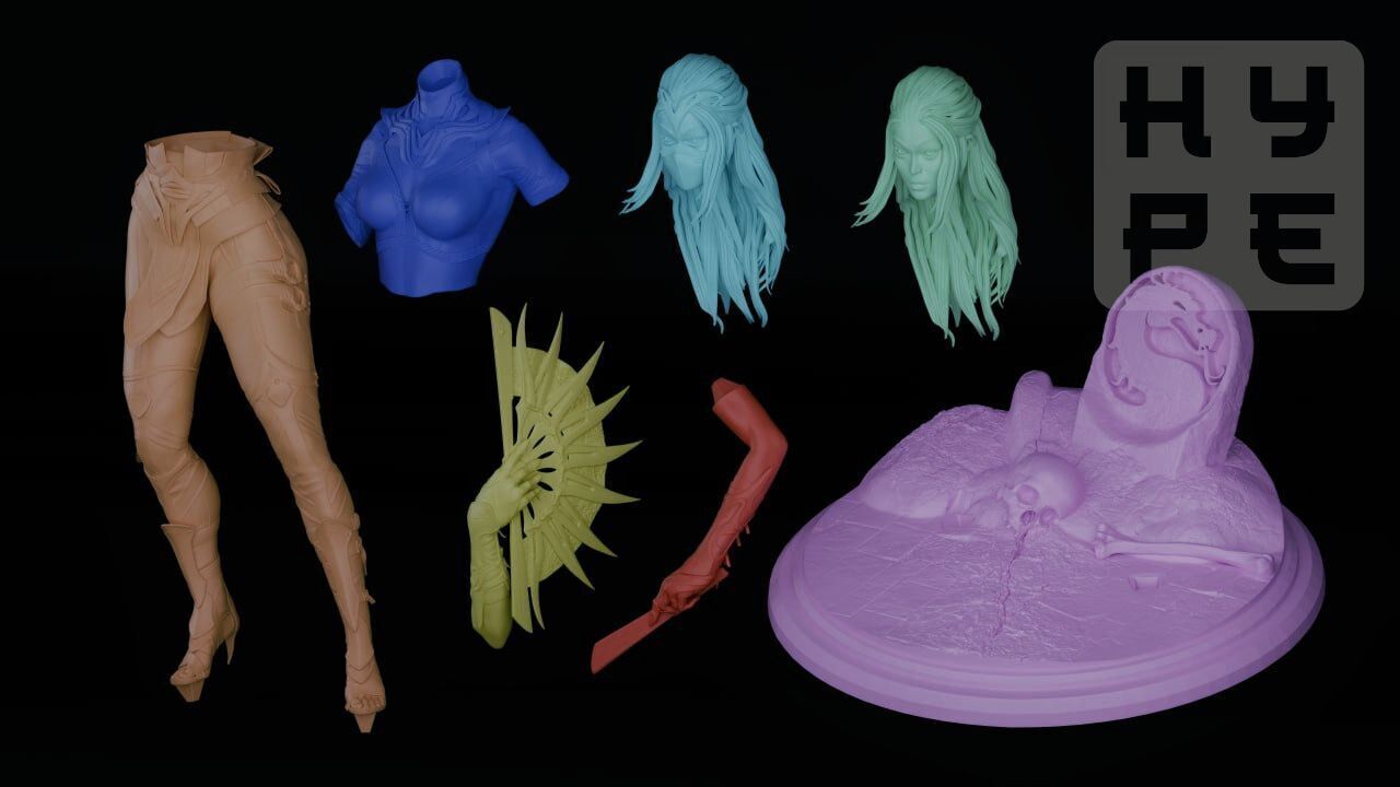 KITANA MORTAL KOMBAT 3D print model_5