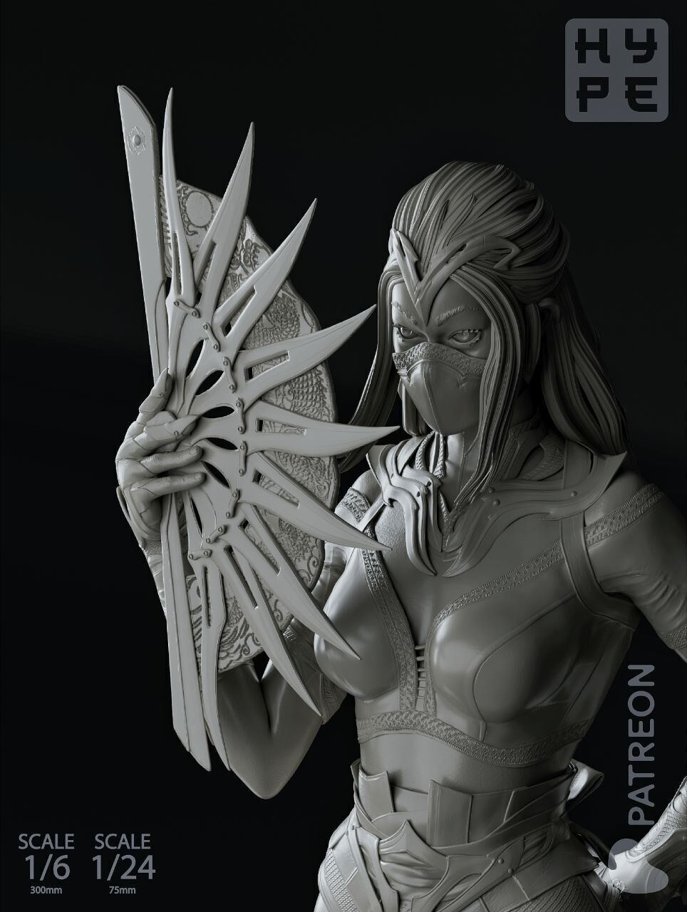 KITANA MORTAL KOMBAT 3D print model_7