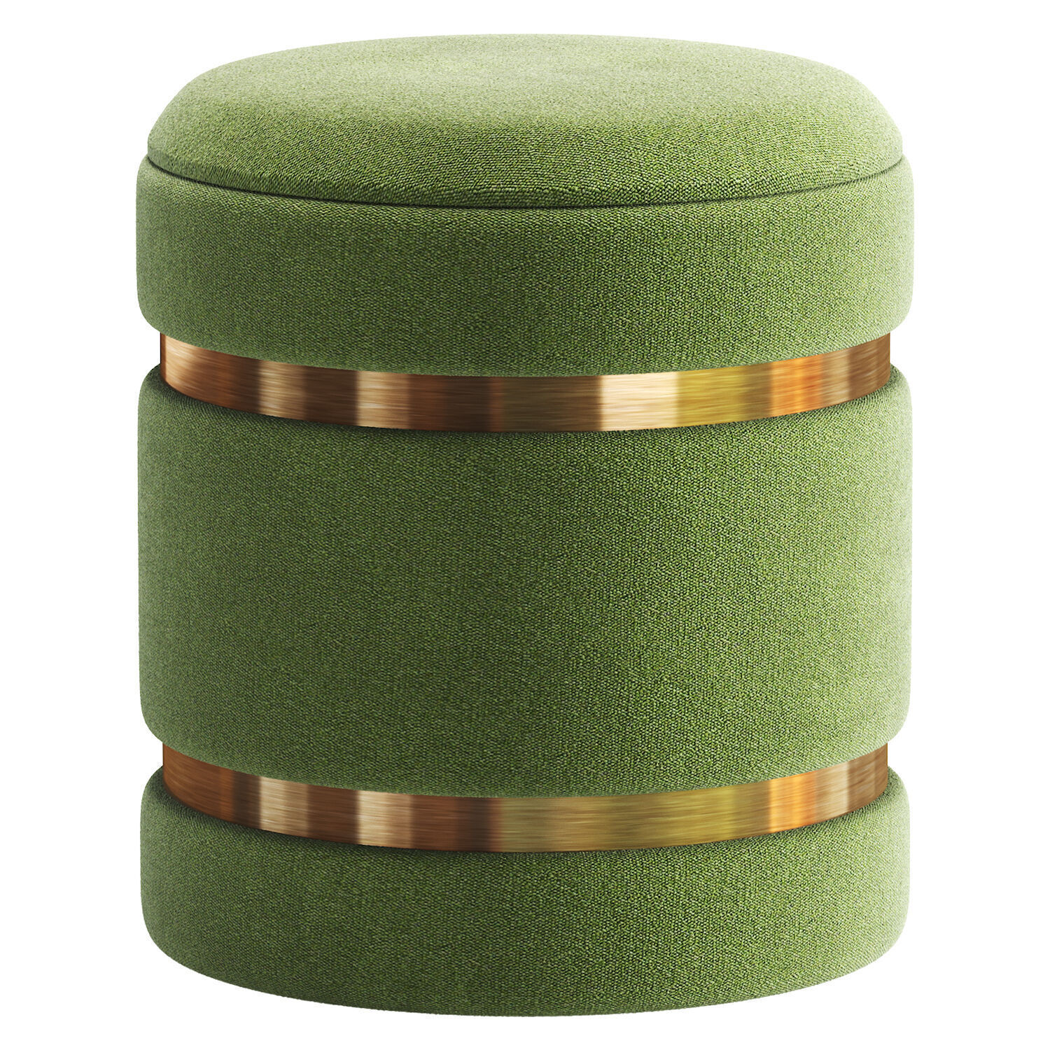 Pouf with a lid in white and gray By inmyroom 3D model_2