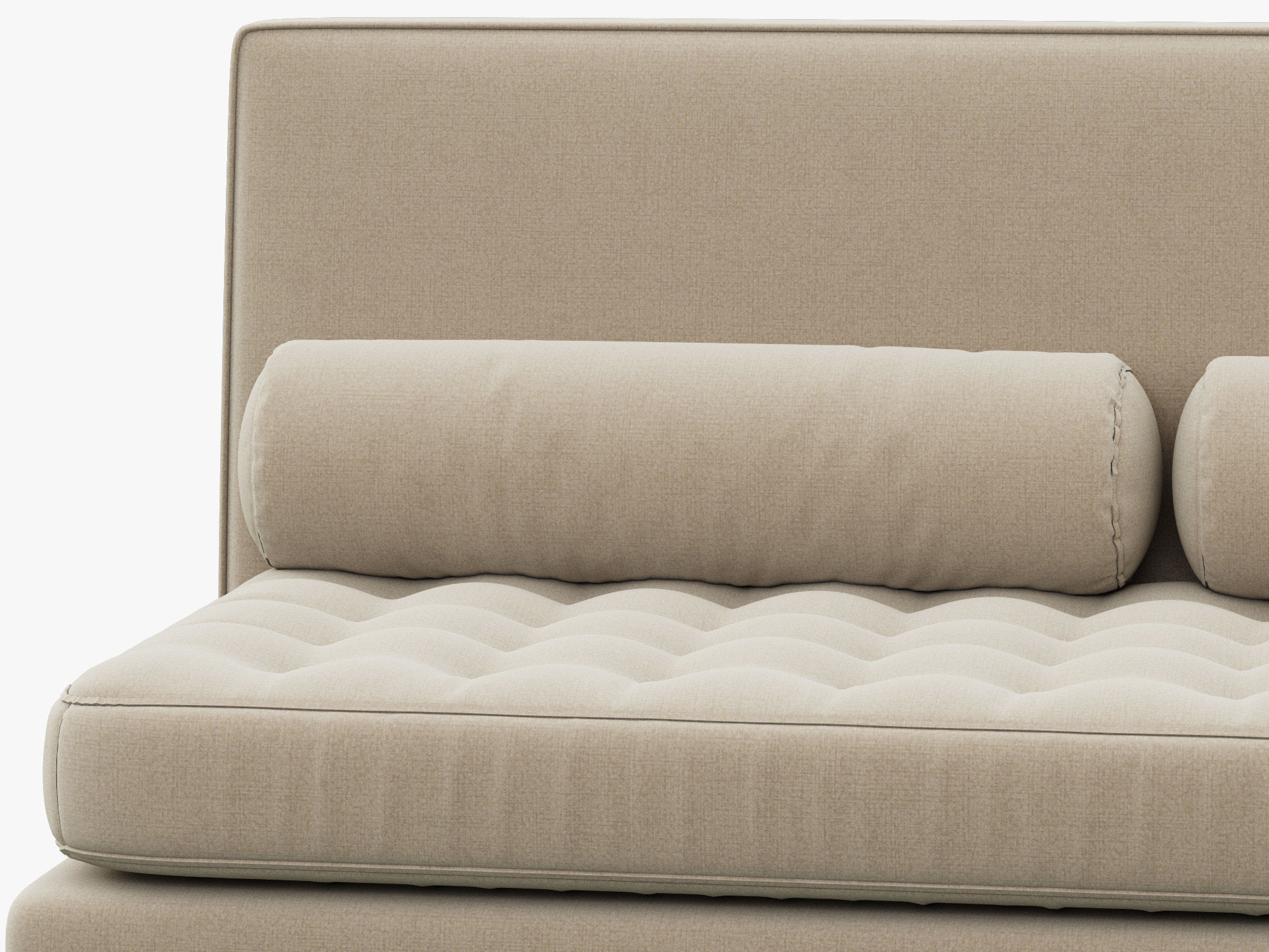 RH Teen Rylin Tufted Velvet Armless Loveseat 3D model_4