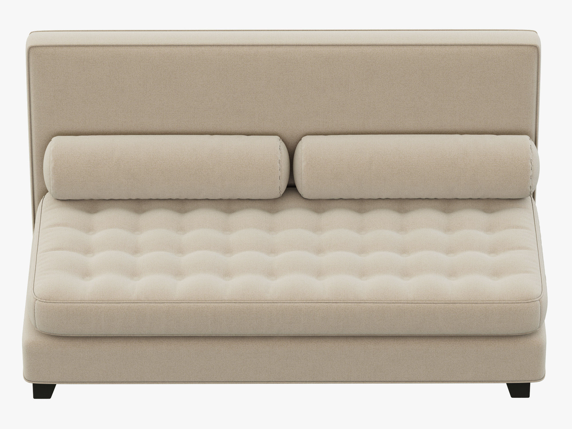 RH Teen Rylin Tufted Velvet Armless Loveseat 3D model_5