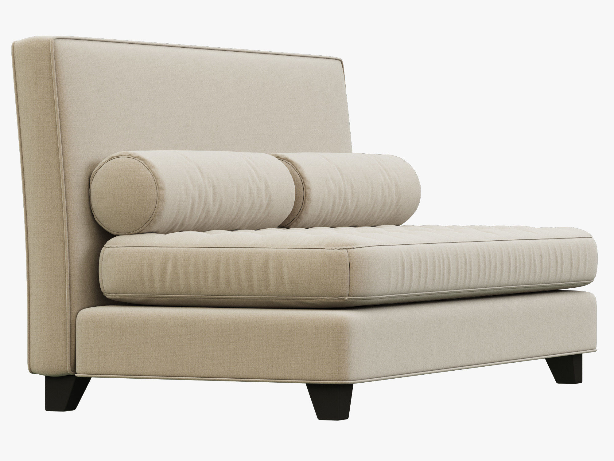 RH Teen Rylin Tufted Velvet Armless Loveseat 3D model_1