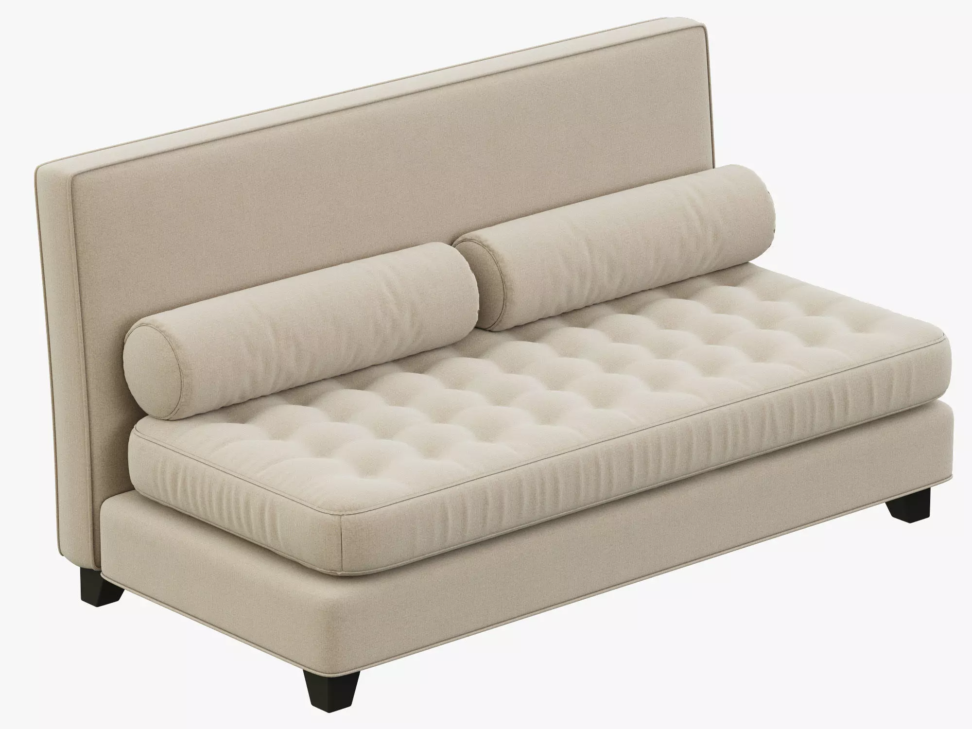 RH Teen Rylin Tufted Velvet Armless Loveseat 3D model_0