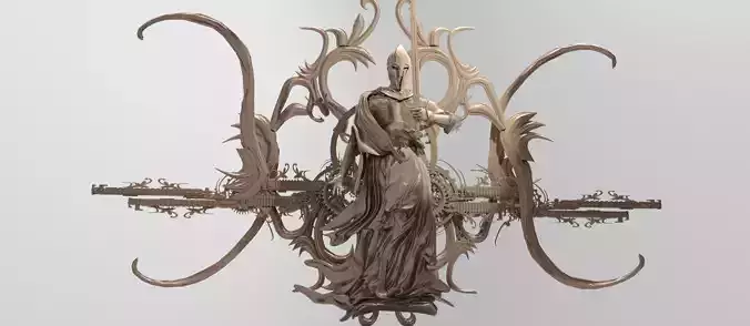 Sir Lamorak knight statue winged 2