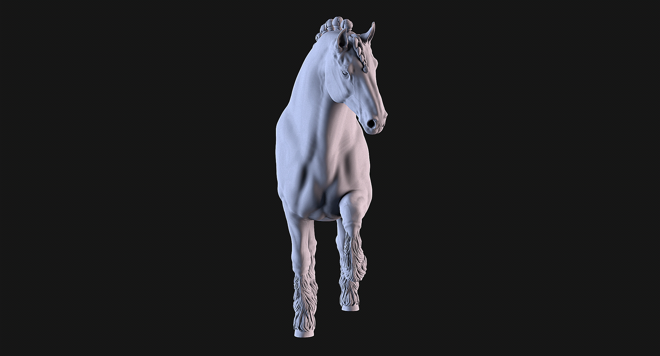 Horse 3D print model_3