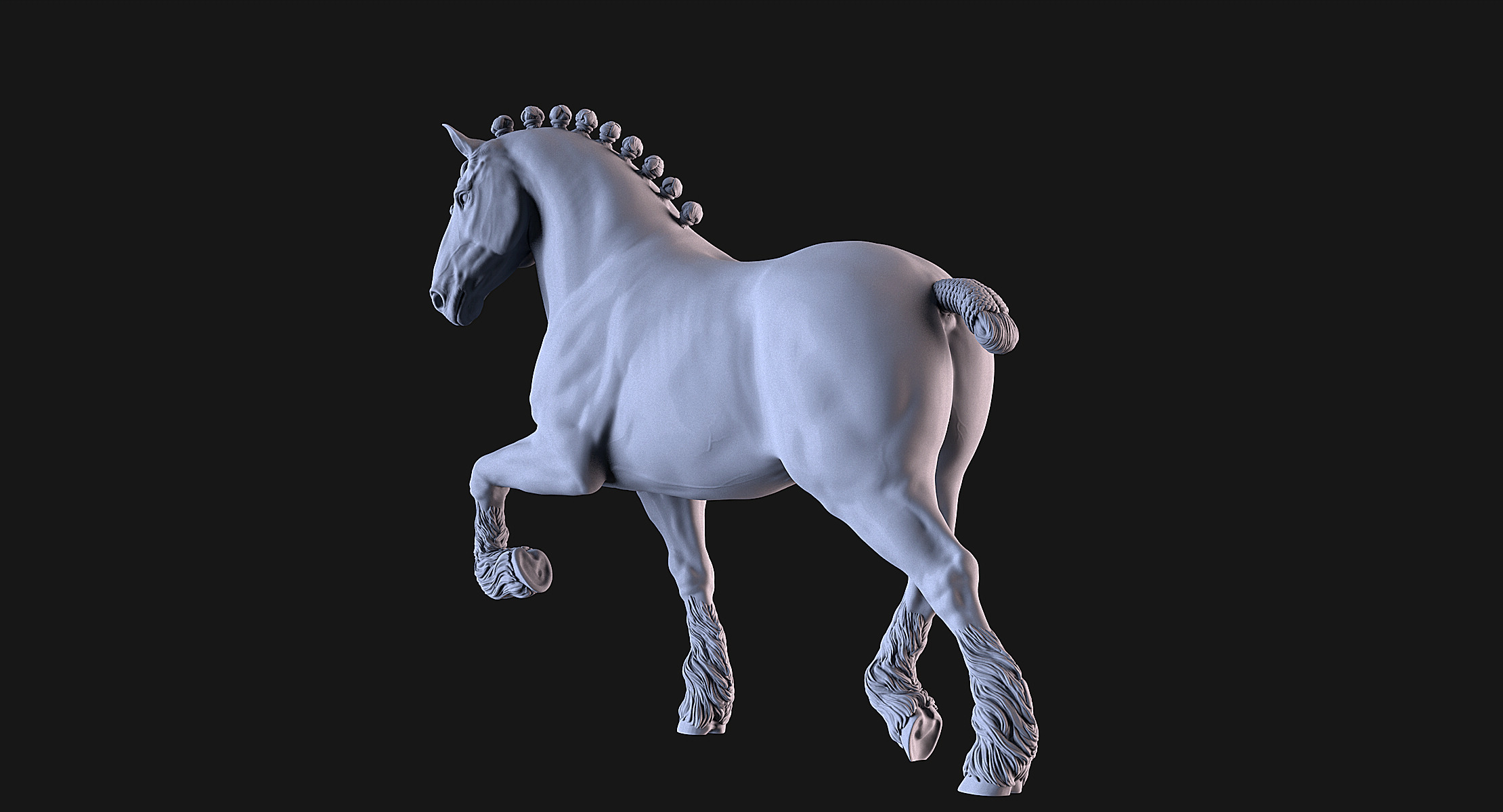 Horse 3D print model_8