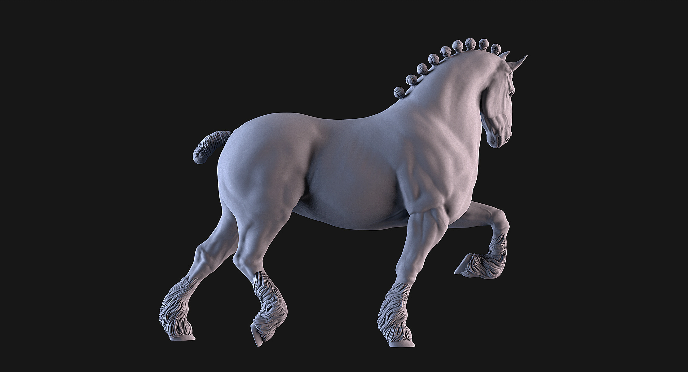 Horse 3D print model_5