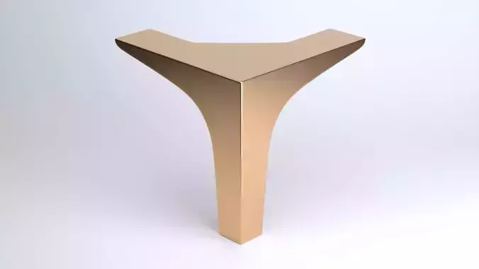 Minimalistic Furniture Leg 3D model