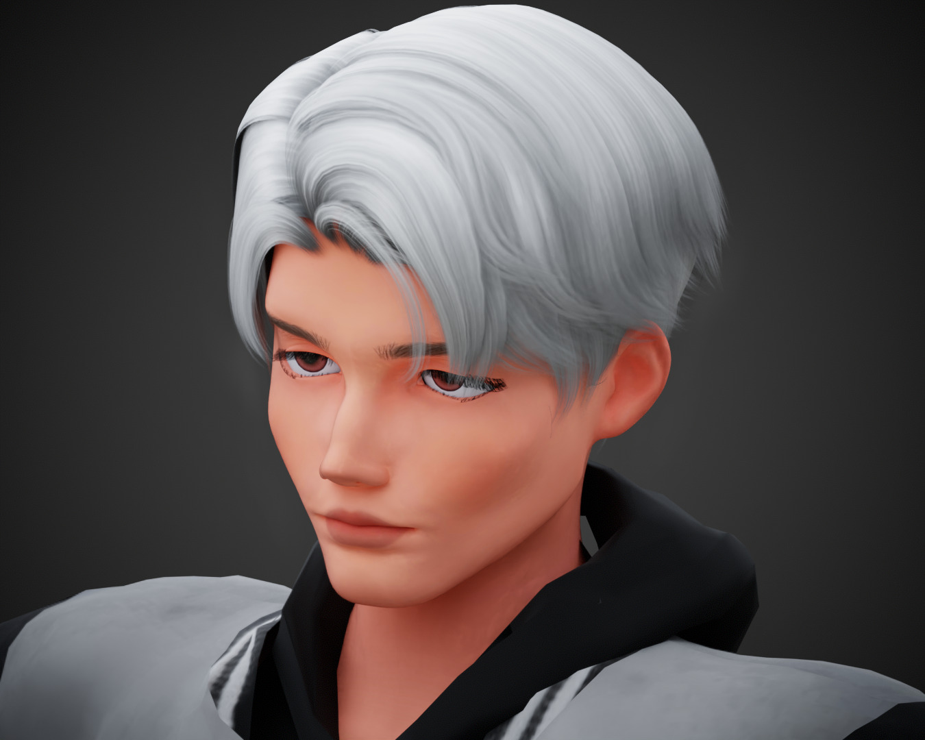 Stylized Cartoon Boy Max character rigged Low-poly 3D model_13