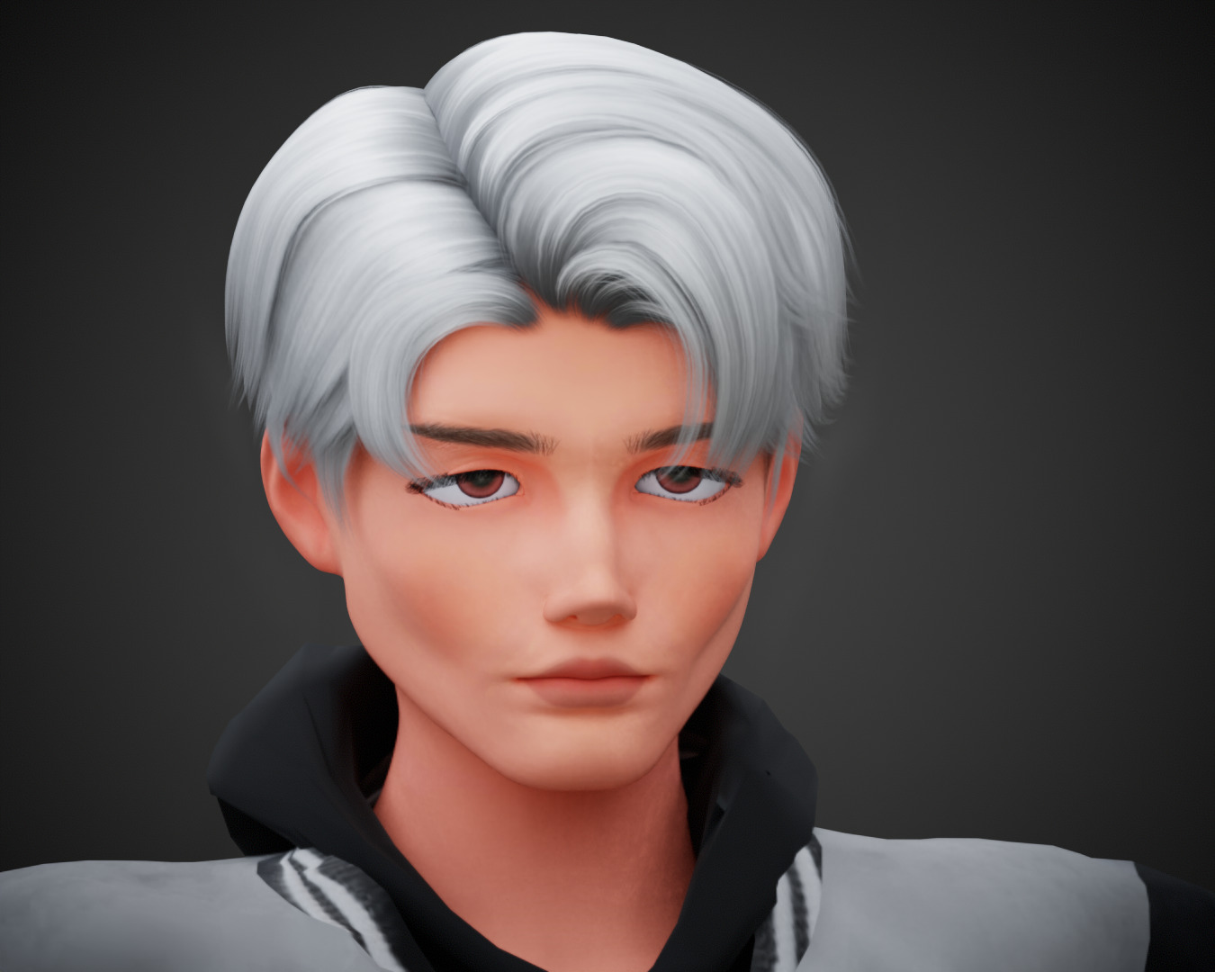 Stylized Cartoon Boy Max character rigged Low-poly 3D model_12