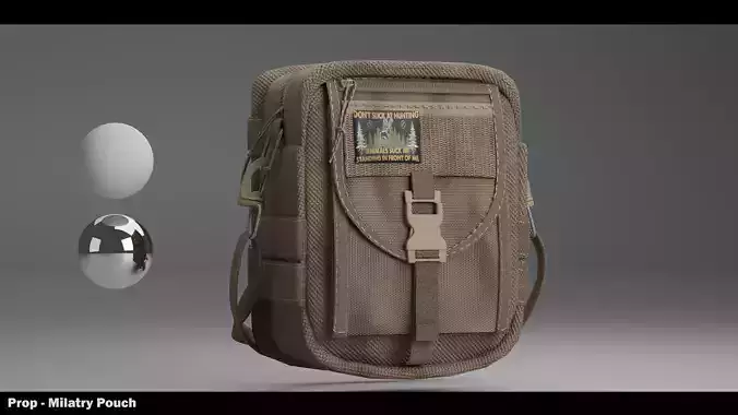 MILITARY POUCH 3D MODEL