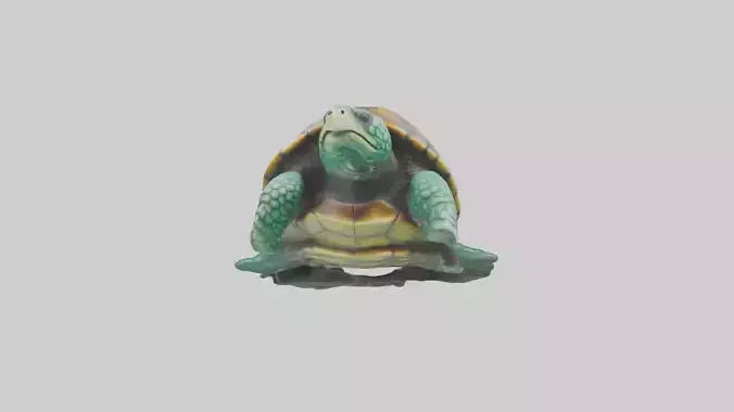 Sea Turtle statue model Low-poly 3D model