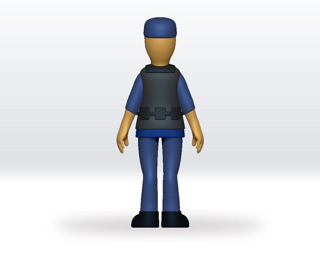 Schedule 1 Police game STL file - 3D Model Character Fanart 3D print model_3