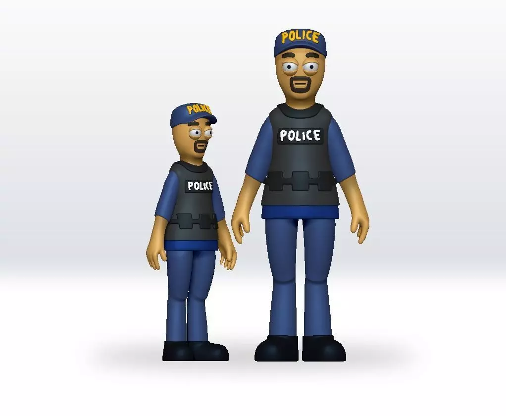 Schedule 1 Police game STL file - 3D Model Character Fanart 3D print model_0