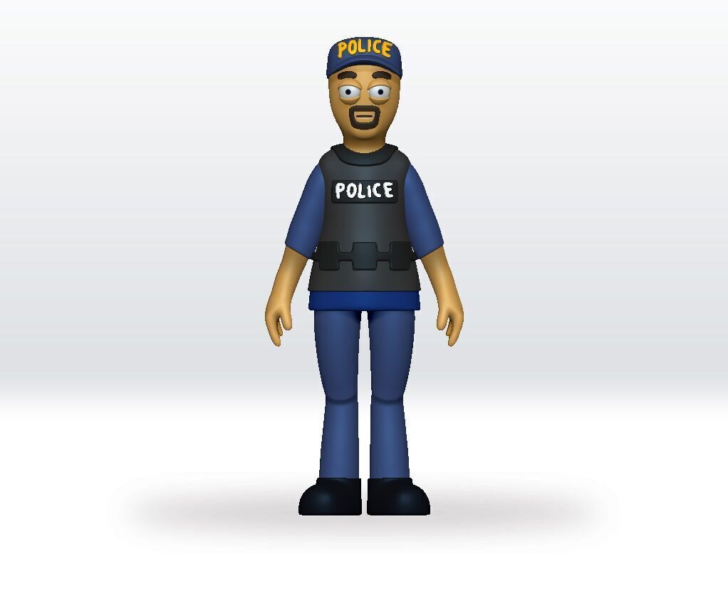 Schedule 1 Police game STL file - 3D Model Character Fanart 3D print model_1