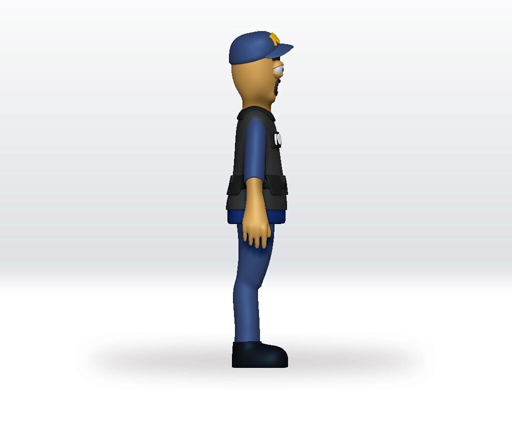 Schedule 1 Police game STL file - 3D Model Character Fanart 3D print model_4
