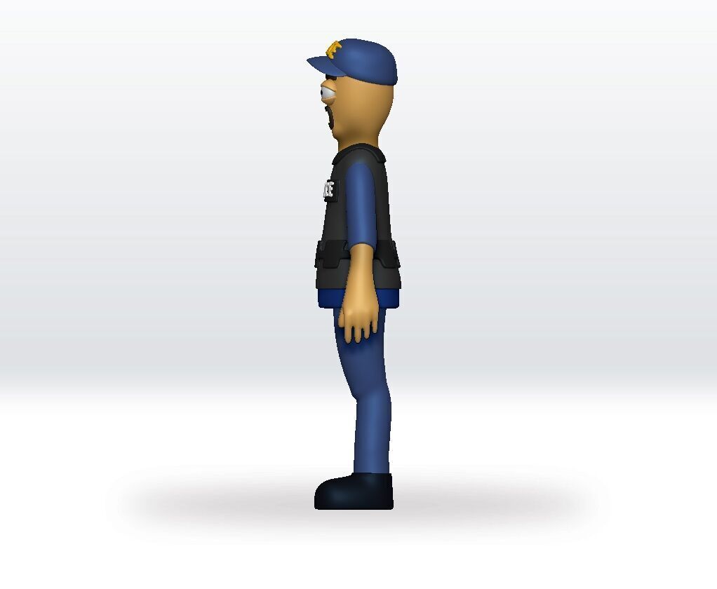 Schedule 1 Police game STL file - 3D Model Character Fanart 3D print model_2