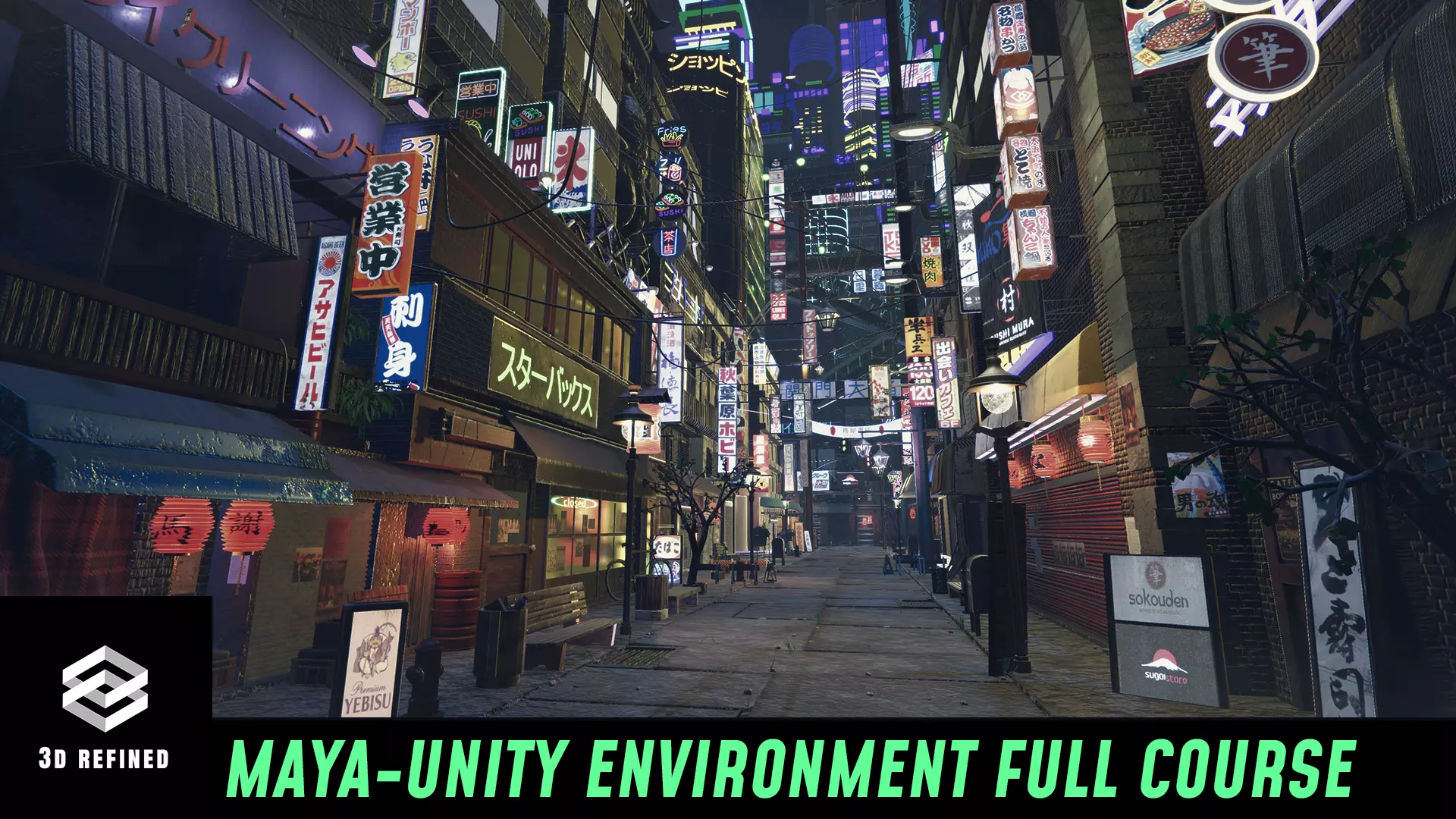 Unity - Urban Environment Master Course - Workfile included Low-poly 3D model