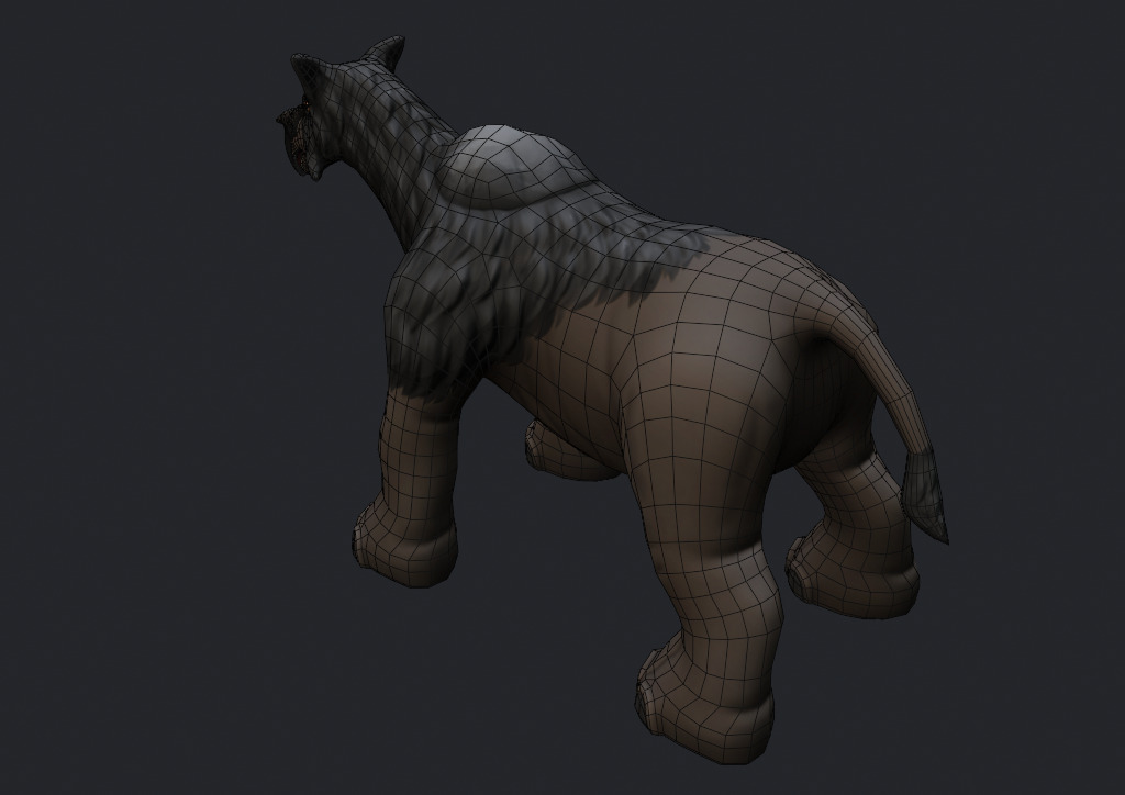 Stylized Paraceratherium Fantasy Creature Rigged Game Ready Low-poly 3D model_10