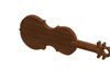 Fiddle - Violin Key Fob 3D model 3D printable | CGTrader