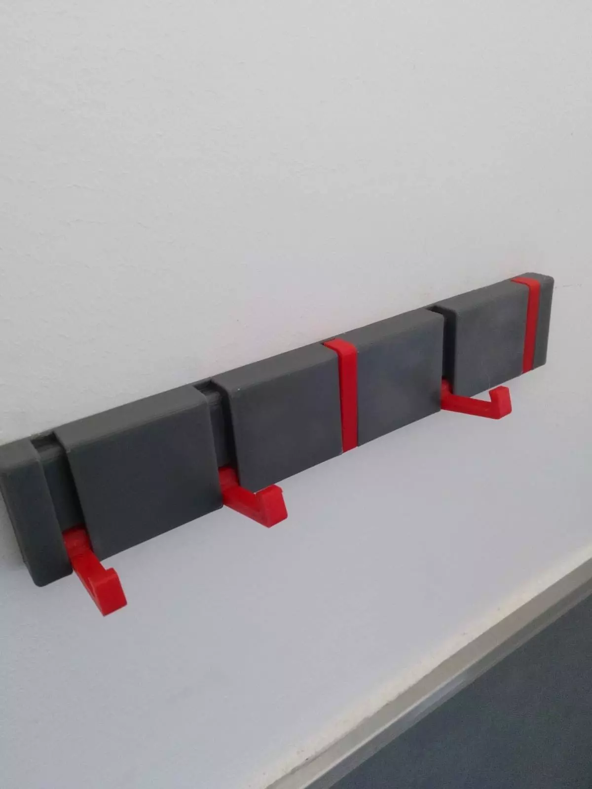 Folding Hook Rack 3D print model_0