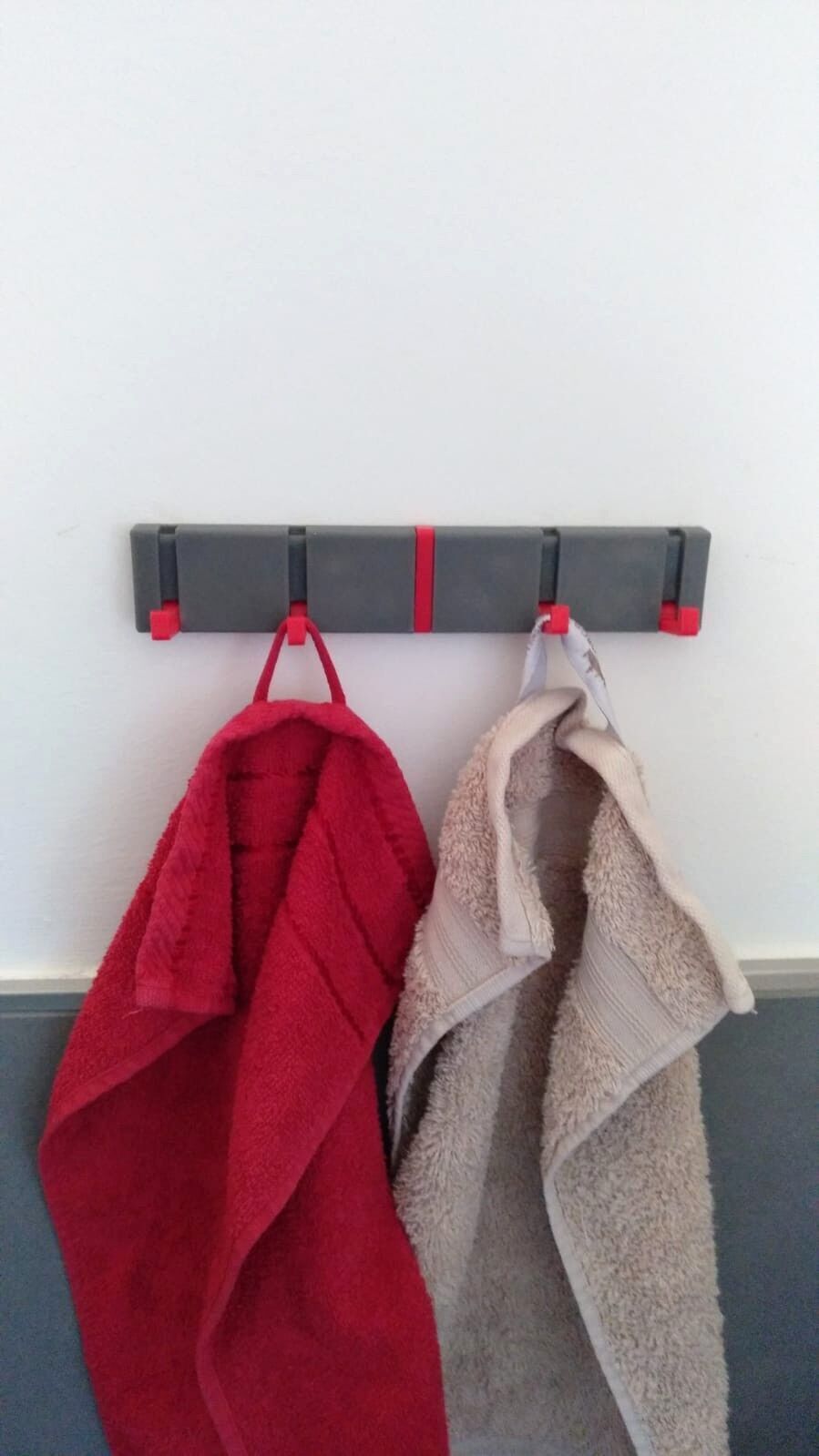 Folding Hook Rack 3D print model_2