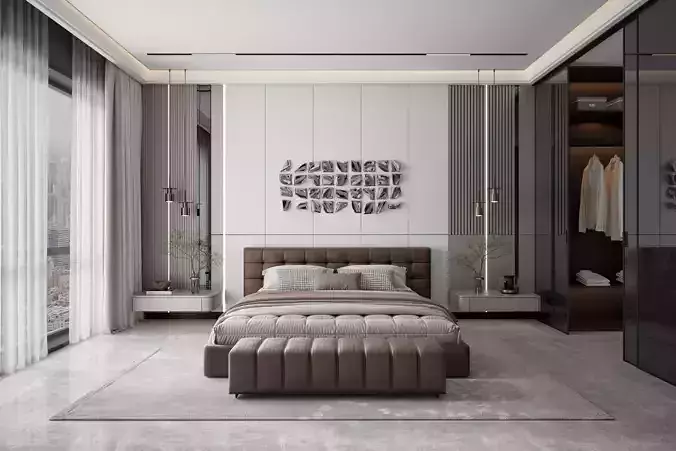 Bedroom 08 3D model
