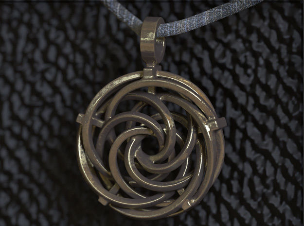 Vortex Pendant III 3D print model_5