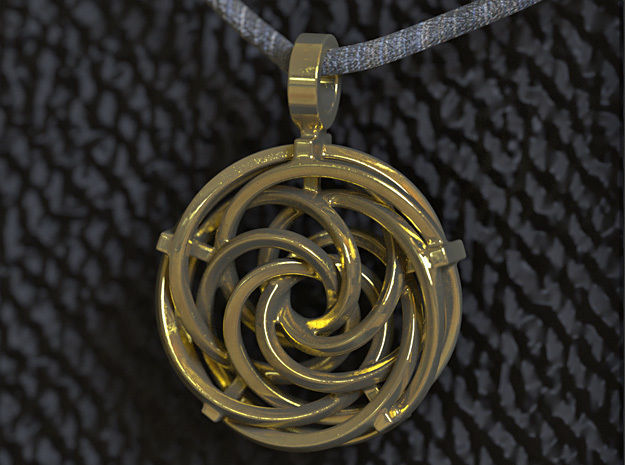 Vortex Pendant III 3D print model_6
