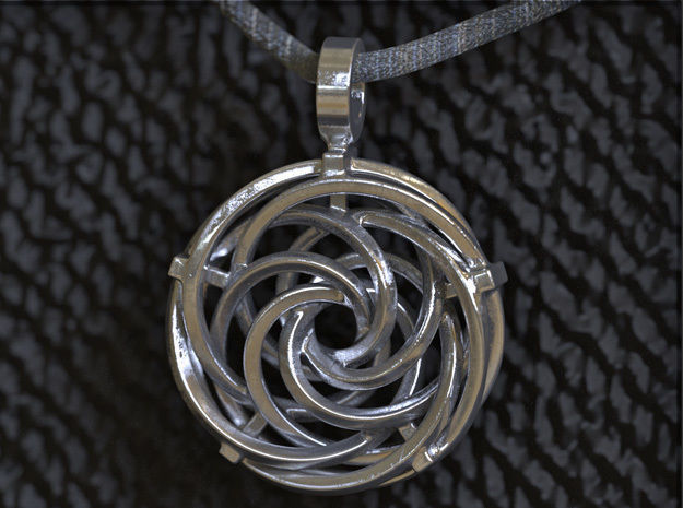 Vortex Pendant III 3D print model_7