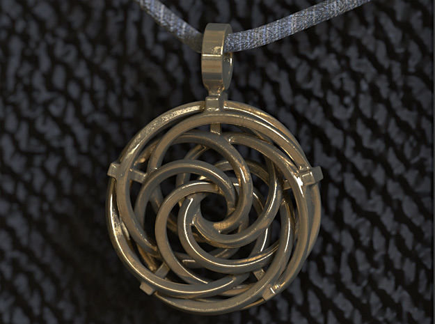 Vortex Pendant III 3D print model_4