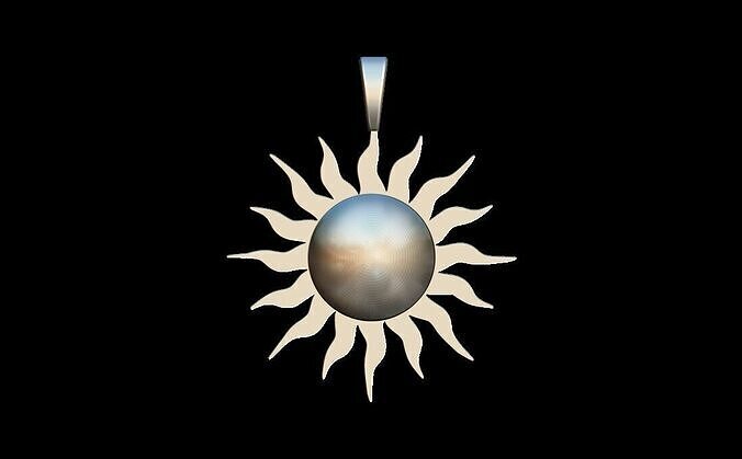 SUN PENDANT  3D print model