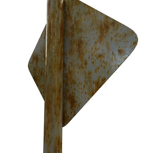 Animal Crossing in Area Road Traffic Sign 3D model 5