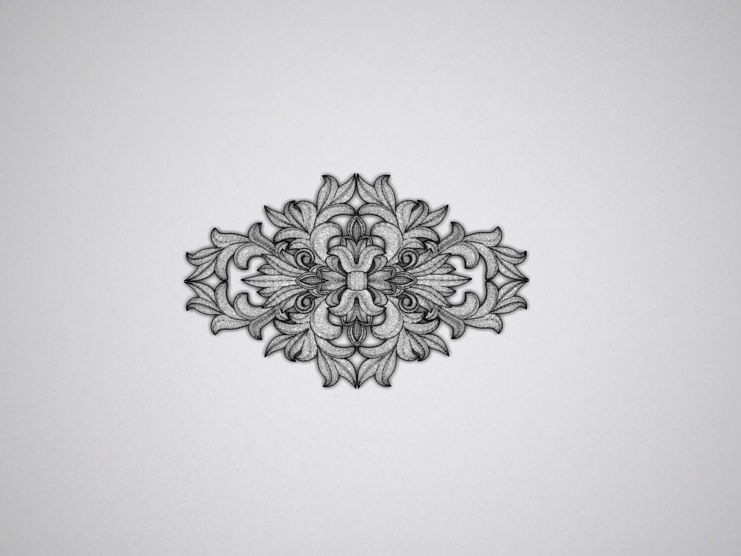 Carved decor 7 3D model_2