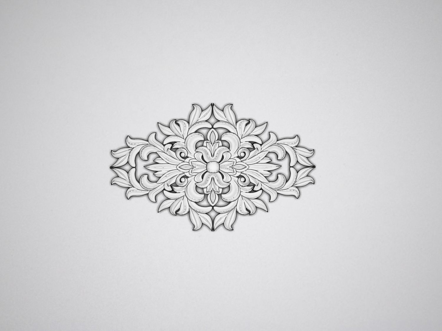 Carved decor 7 3D model_1