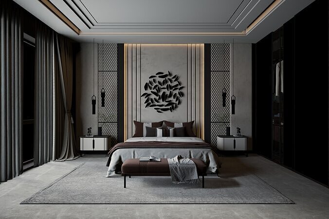 Bedroom 11 3D model 2