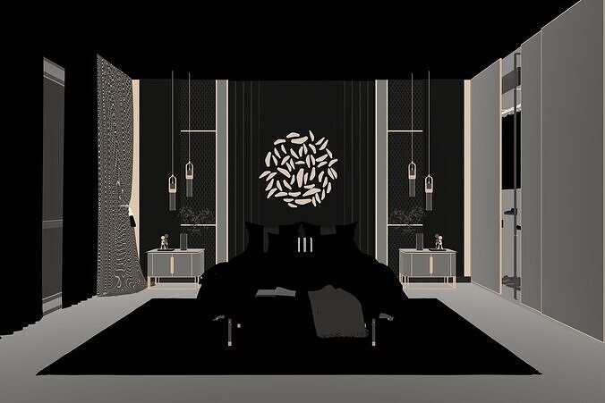 Bedroom 11 3D model 4