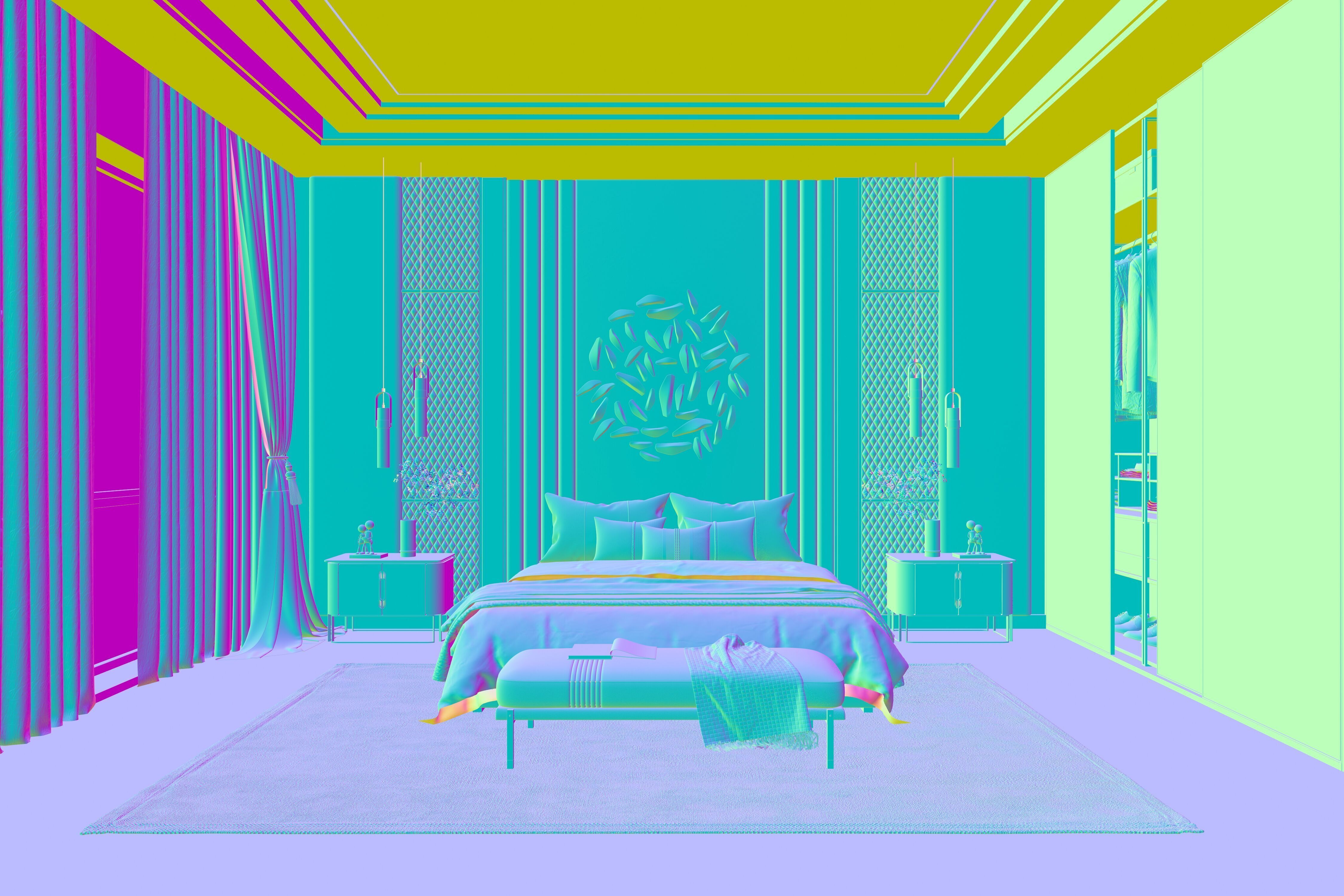 Bedroom 11 3D model_11