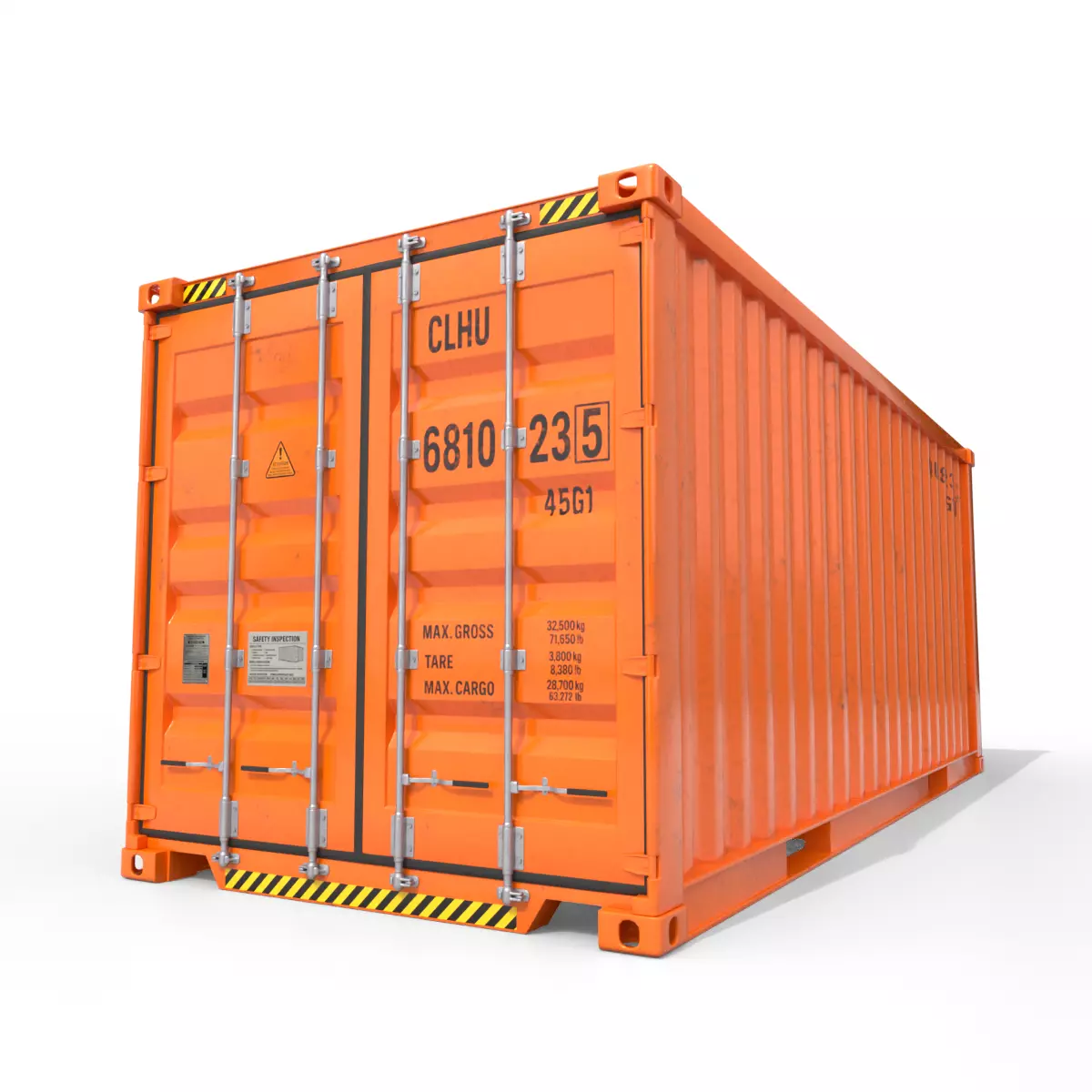 20ft Shipping Container 3D model