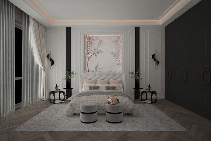 Bedroom 13 3D model 3
