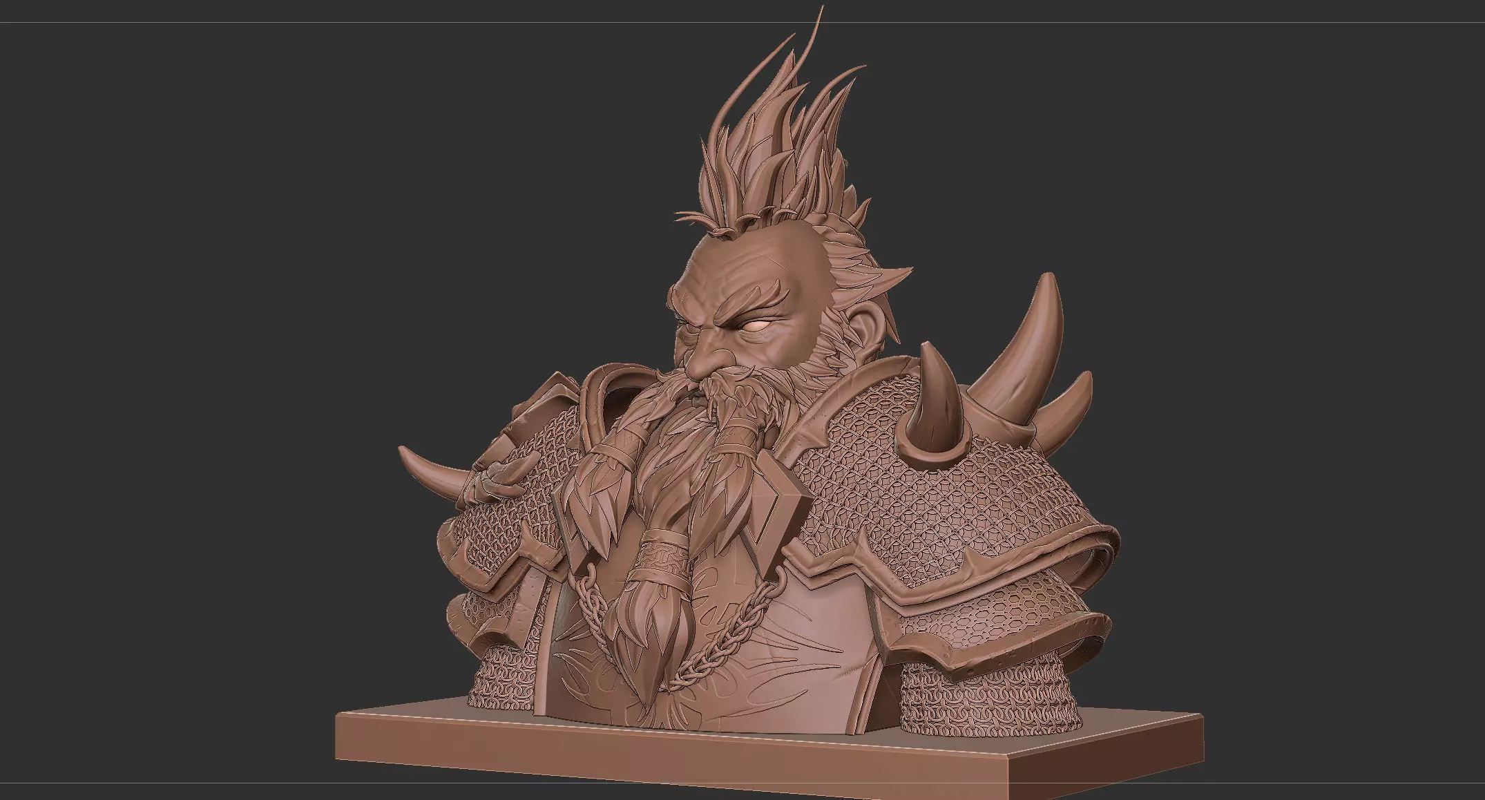 Viking warrior barbarian medieval man 3D model