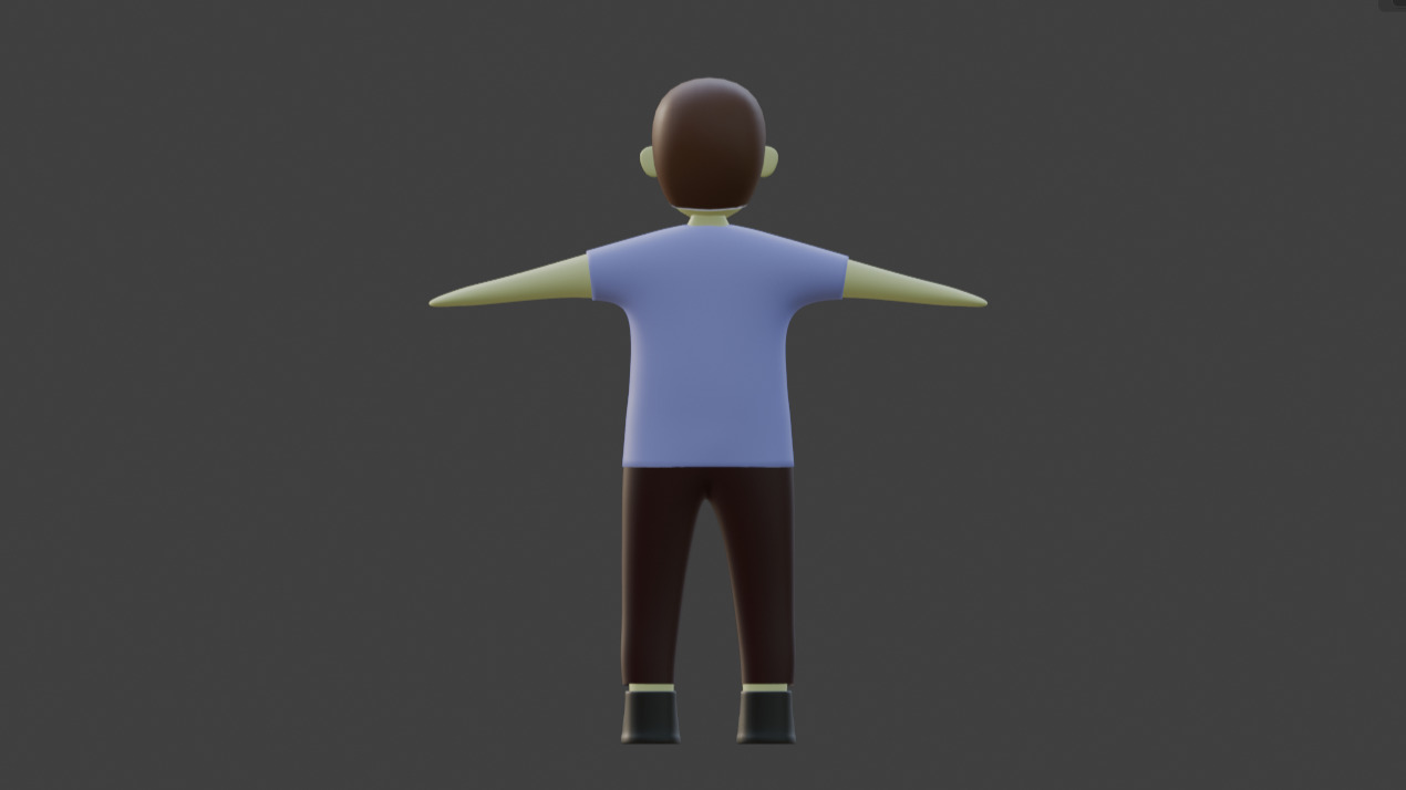 Low Poly Human Character Free low-poly 3D model_1