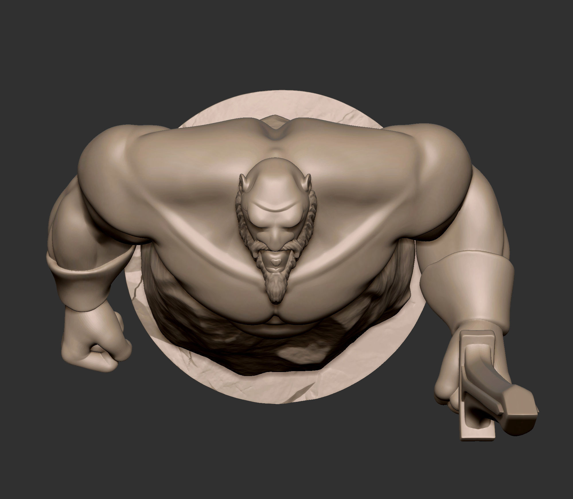 Viking statue 3D print model_8